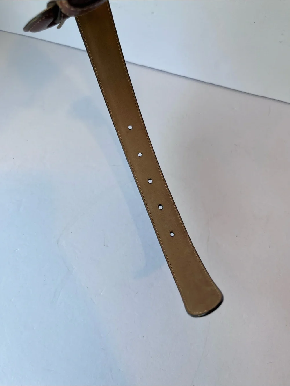 Vintage WCM New York Brown Leather Belt